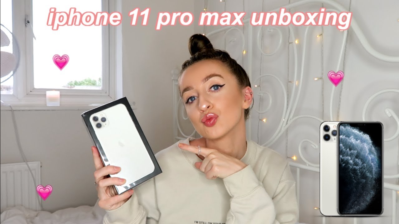 iphone 11 PRO MAX unboxing & set up! ♡