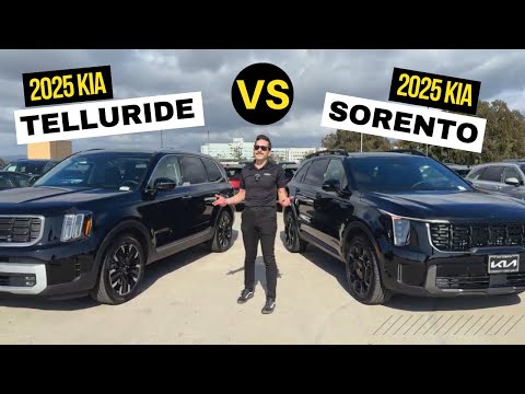 Thumbnail for 2025 Kia Sorento vs. Kia Telluride | SUV Comparison & Walkaround with Omar from Patterson Autos by SUV, Car