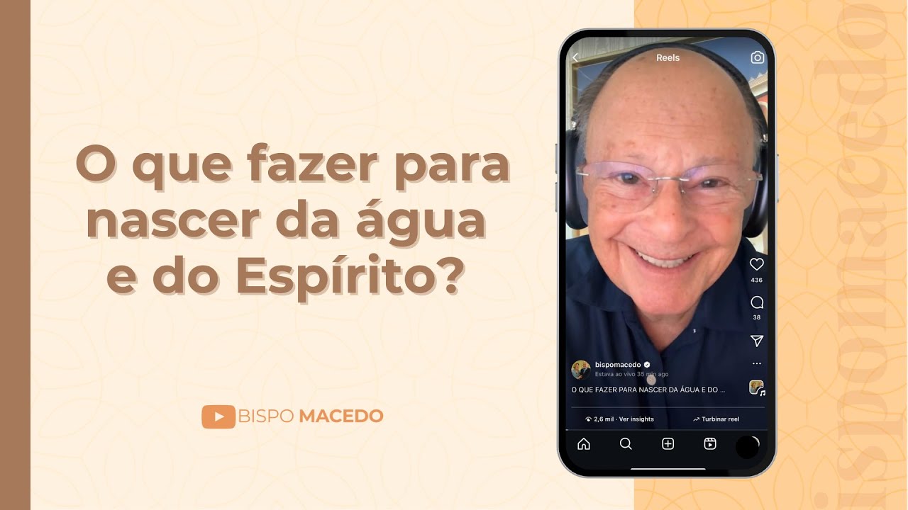 O que fazer para nascer da água e do Espírito? - Meditação Matinal 02/06/25