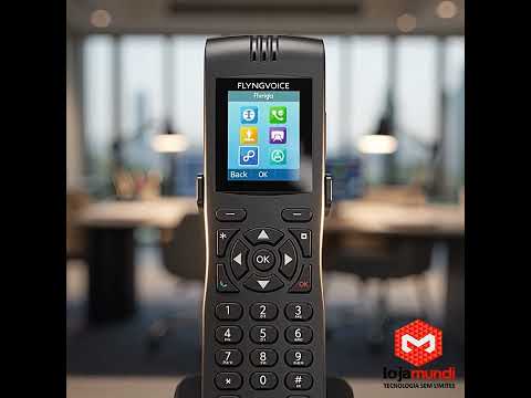 Video do produto Telefone IP WiFi Flyingvoice FIP16 Plus Portátil Dual Band SIP