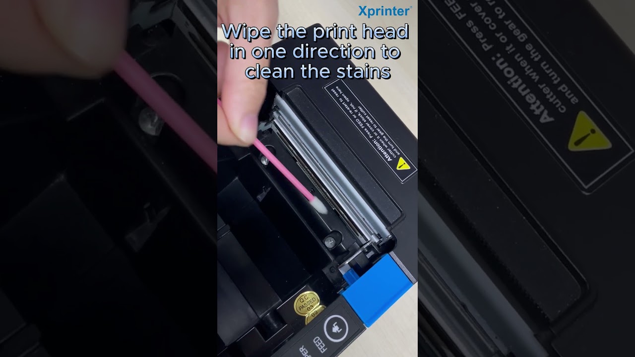 How To Clean Printhead  #thermalprinter #xprinter #printhead #receiptprinter