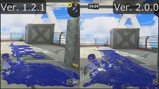 【スプラトゥーン3】【比較】アプデ前後のドライブワイパーの塗り