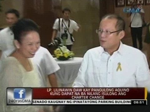 24 Oras: LP, lilinawin daw kay Pangulong Aquino kung dapat na ba nilang isulong ang Charter Change