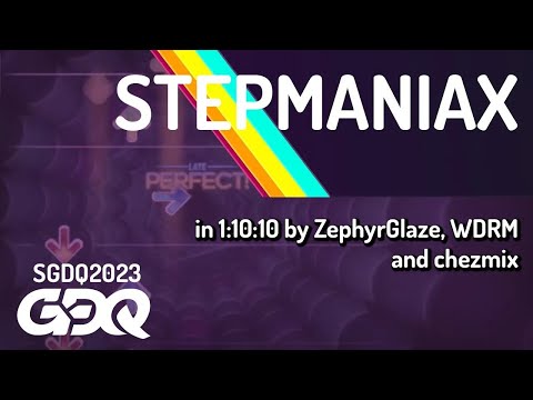 StepManiaX by ZephyrGlaze, WDRM and chezmix in 1:10:10 - Summer Games Done Quick 2023