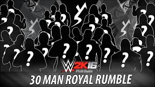 WWE 2K16 - 30 MAN ROYAL RUMBLE - OLD SCHOOL EDITION | PS4 Gameplay