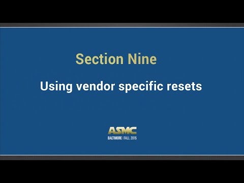 DDI training Section 9 - Vendor specific resets
