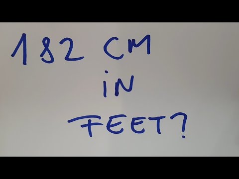 182 cm in feet