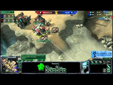 TvZ Hyun vs MarineLord g3 Starcraft 2 720p HD polski komentarz Heart of the Swarm