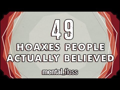 人々が実際に信じていた49のデマ - mental_floss on YouTube (Ep.12) (49 Hoaxes People Actually Believed - mental_floss on YouTube (Ep.12))