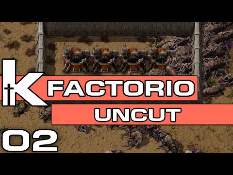 Factorio Uncut Ep 2 | The Biter Diversion Episode | Let's Play Factorio 0.17
