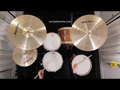 Anatolian 22" JC Sparkle sizzle ride cymbal - 6 rivets (2276g) HD 1080p