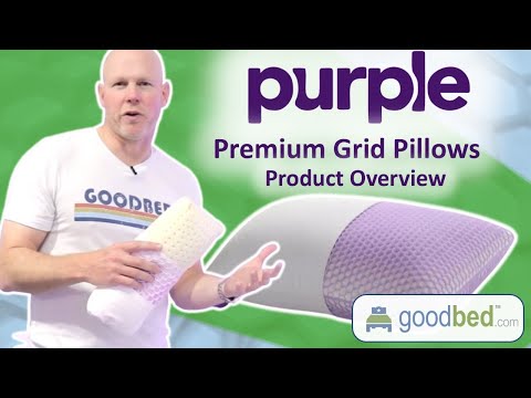 Purple Premium Grid Pillows Overview