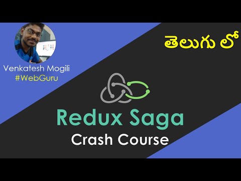 Redux Saga Crash Course from scratch in telugu #venkateshmogili #webguru #react #redux