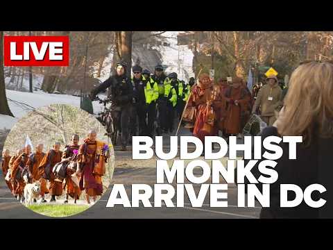 Buddhist monks arrive in DC in Walk of Peace