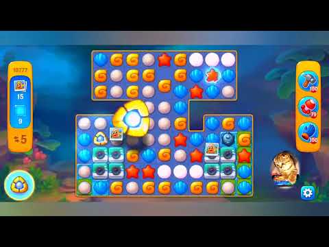 фишдом 2022  #  10777 уровень - прохождение без бустеров # Fishdom,   10777  level - no Boosters.