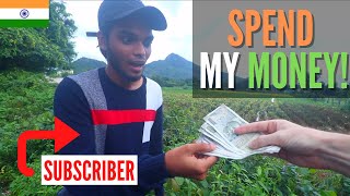How much can $100 BUY in INDIA? 🇮🇳 Giving a SUBSCRIBER MONEY! Cost of Living in INDIA