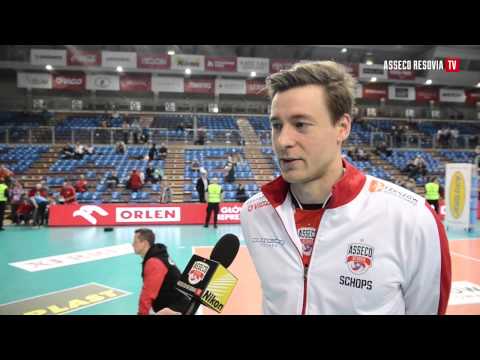 Jochen Schoeps przed meczem Ligi Mistrzów Asseco Resovii z VfB Friedrichshafen