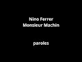 Nino Ferrer-Monsieur Machin-paroles