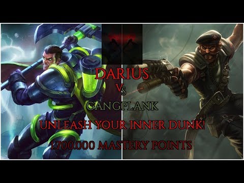 Darius vs Gangplank  [7.23][RANKED]  -- [PRESEASON 8] -- 1,800,000 MASTERY POINTS --