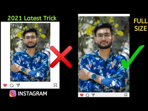 How to upload full size/tall/long pictures on Instagram 2021 | Without Crop | HINDI