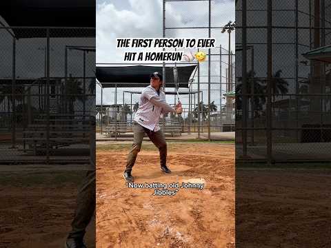 The first homerun EVER!!🤣🔥 #baseball #baseballlife #baseballplayer #homerun #viralshort #athlete