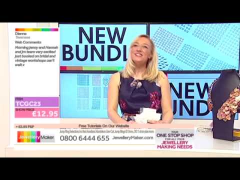 JewelleryMaker LIVE AM 13/02/2014 [How to make Beaded Jewellery]