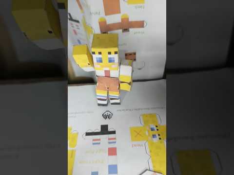Mind-Blowing Paper Craft: Create Patrick from Minecraft!