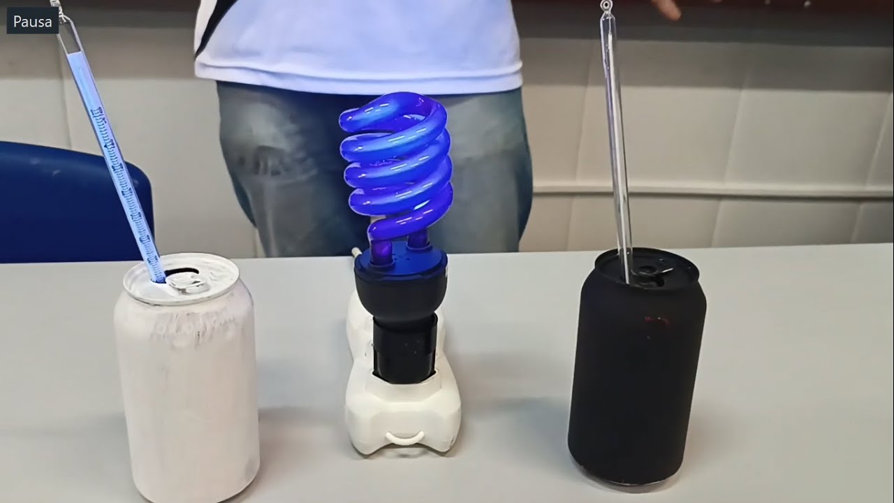 Experiência sobre radiação: Por que a roupa preta "esquenta" mais que a branca? #ciencia #professor