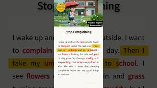 English Listening Practice – Stop Complaining | Short English Story with Subtitles