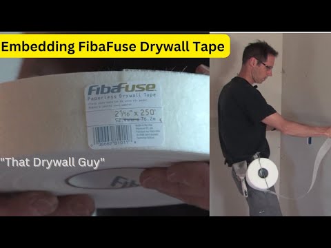 Embedding FibaFuse Drywall Tape