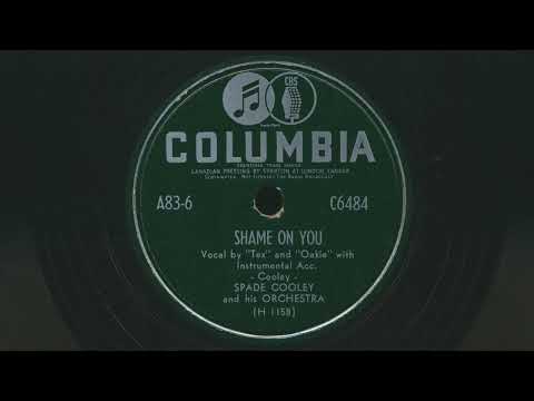 Thumbnail for 1949 SPADE COOLEY Shame On You TEX WILLIAMS vocals - 78 RPM Record by Tex Williams