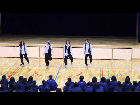 建築学科 h25_11_14　道都大学ダンス部パフォーマンス（於:北広島市立西部中学校）