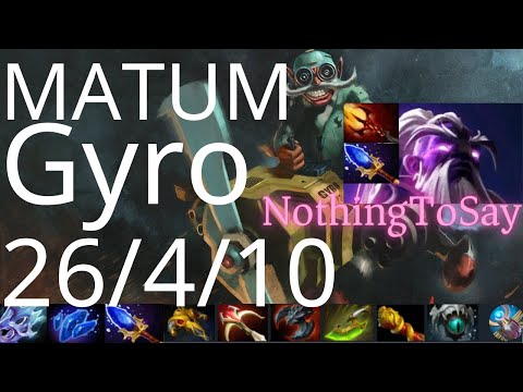 MATUMBAMAN Gyrocopter vs NothingToSay Void, Sniper, Outworld Destroyer - blink is good - dota2