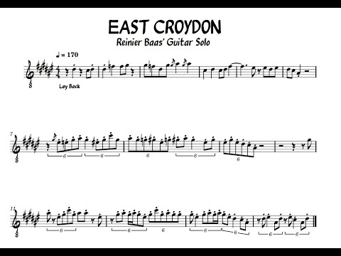 EAST CROYDON (Reinier Baas Guitar Solo)