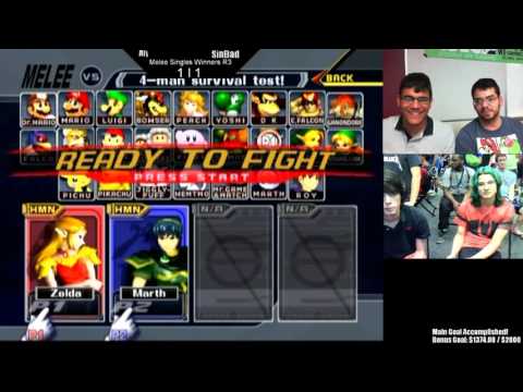 Smash For Charity! - Sinbad(Shiek) vs Aly(Marth) - Winner's Bracket