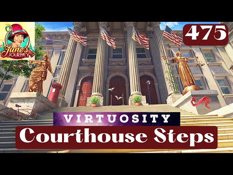 JUNE'S JOURNEY 475 | COURTHOUSE STEPS (Hidden Object Game) *Full Mastered Scene*