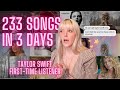 non-swiftie listens to every taylor swift song for the first time ever (ranking/ttpd reaction)