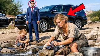 MILIONÁRIO PAROU O CARRO NA ESTRADA E VIU UMA MÃE LAVANDO ROUPAS... ELE TOMA UMA ATITUDE!