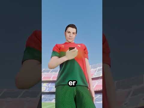Der Bruder machte ihn glücklich mit der Hilfe von Ronaldo 😊 ⚽