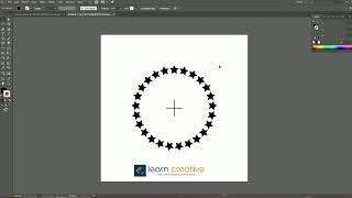 Short Illustrator Tutorial | Circle with stars | 360 dividing formula