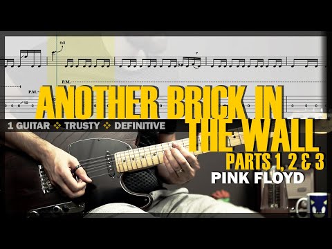 Another Brick in the Wall | Guitar Cover Tab | Solo Lesson | Delay Intro | BT w/ Vocals 🎸 PINK FLOYD