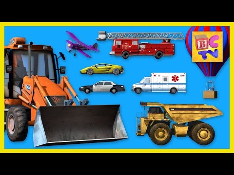 兒童學習車輛的名稱和聲音｜汽車、卡車等! (Learning Vehicles Names and Sounds for Kids | Cars, Trucks, and More!)