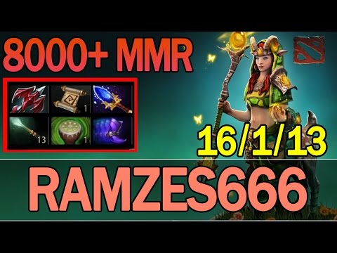 Dota 2 - RAMZES666 Plays Enchantress  8000+ MMR | Ranked Match