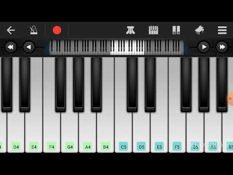 Happy birthday song in piano /piano tutorial /walk band /  Nivedya.R