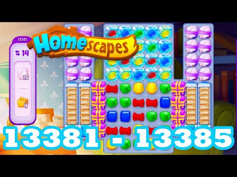 Homescapes Level 13381 - 13385 HD 3 - match puzzle Gameplay | android | IOS | 13382 | 13383 | 13384