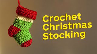 How to make a Mini Christmas Stocking Ornament | Decoration pattern