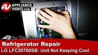 LG Refrigerator Repair - Not Cooling - PCB