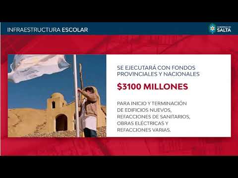 El Gobierno invertirá $3.100 millones en infraestructura escolar