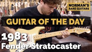 Video thumbnail for Guitar of the Day: 1983 Fender Stratocaster | Norman's Rare Guitars by Normans Rare Guitars