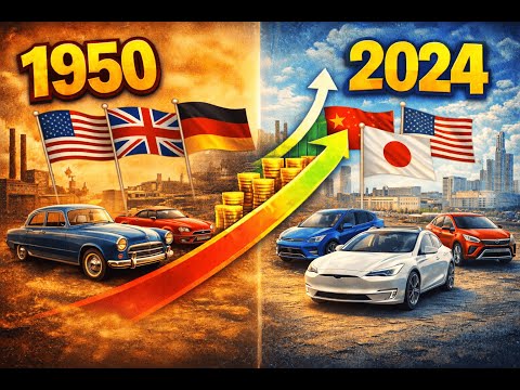 Top 10 Countries with the Highest Car Production (1950-2025)